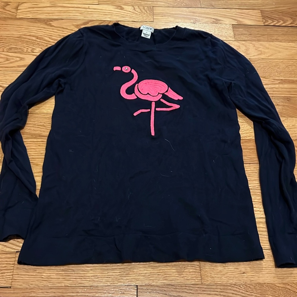 JCrew Flamingo  Teddie Sweater